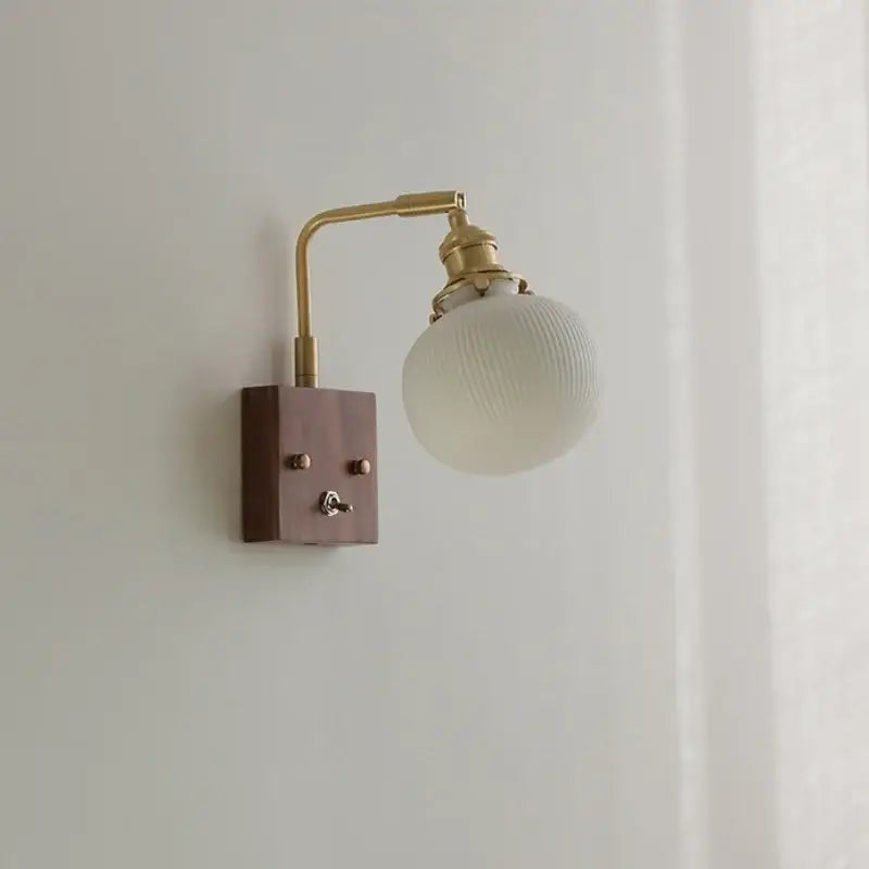 Brass Ceramic Dimmable Wall Sconce