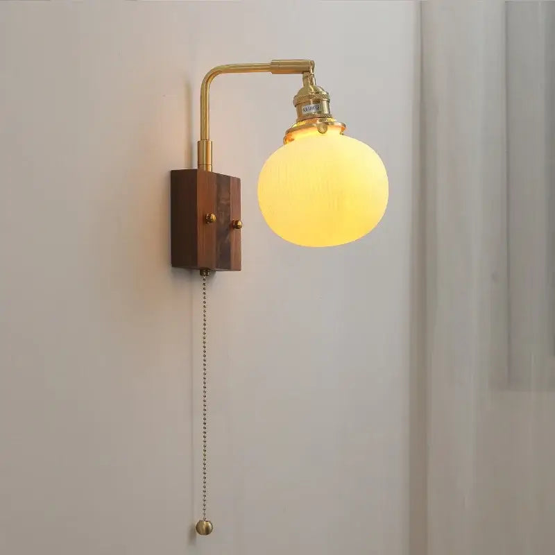 Brass Ceramic Wall Light