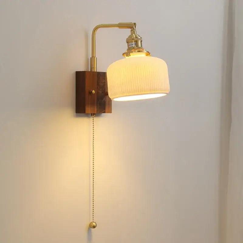 Brass Ceramic Wall Light