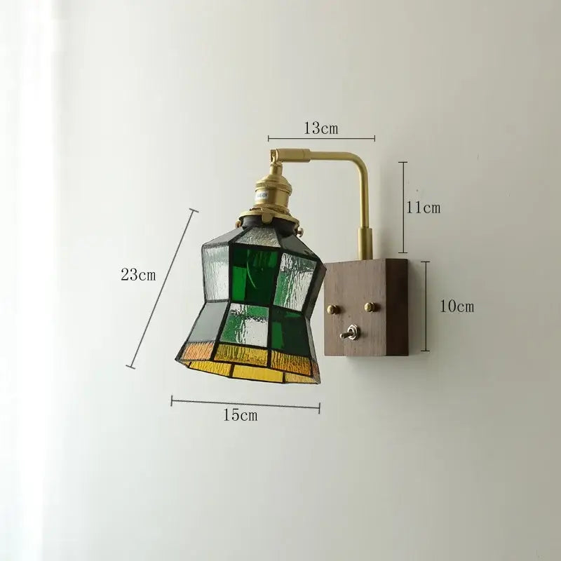 Brass Ceramic Wall Light