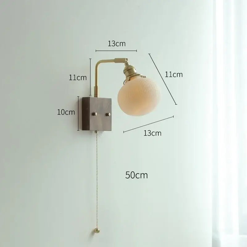 Brass Ceramic Wall Light