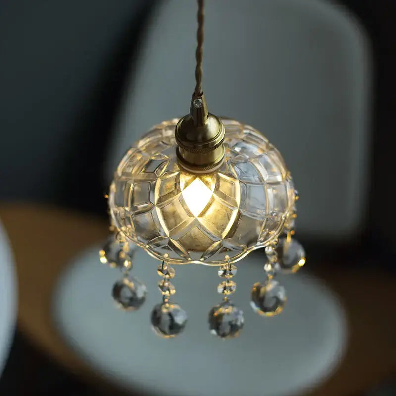 Brass Clear Pendant Light