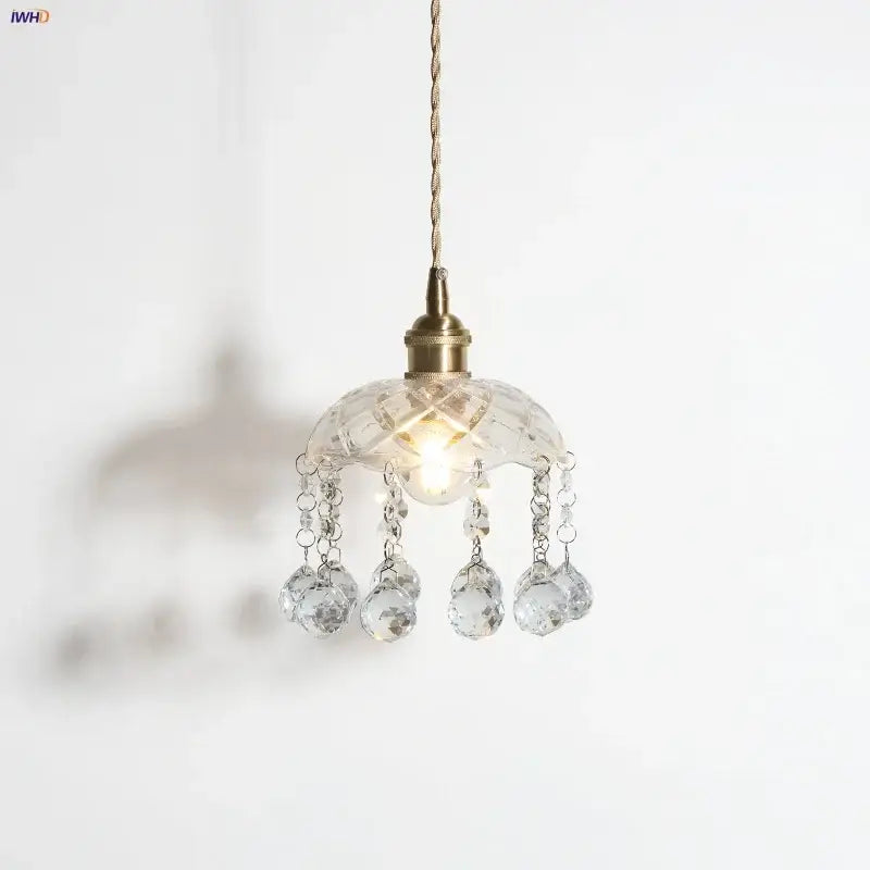 Brass Clear Pendant Light
