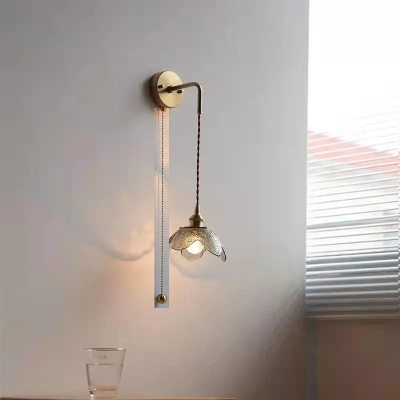 Gray Glass Bathroom Lamp