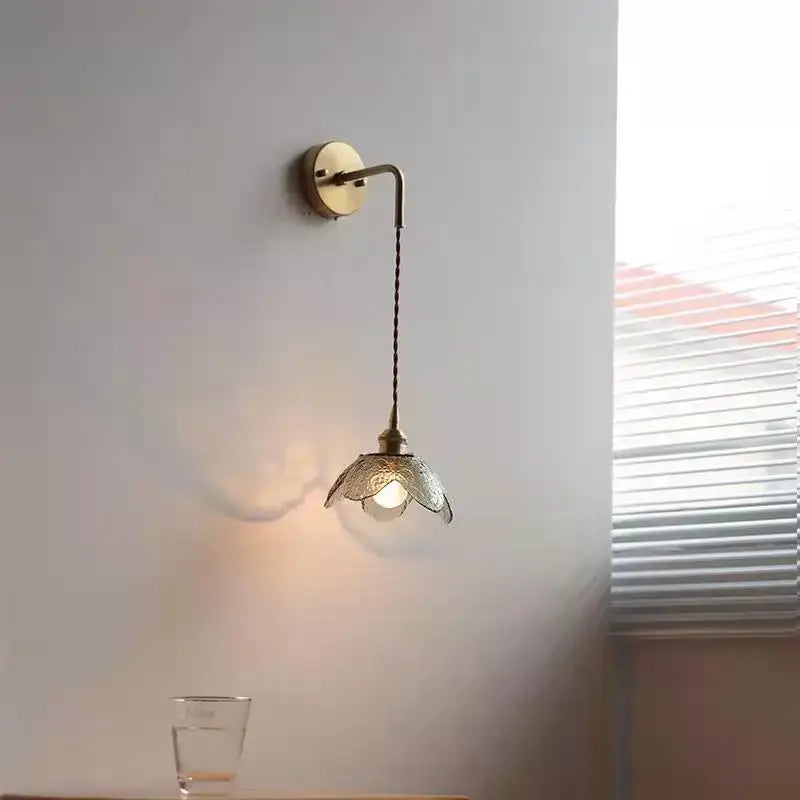 Gray Glass Bathroom Lamp