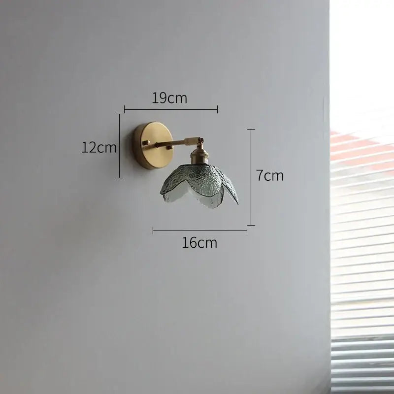 Gray Glass Bathroom Lamp