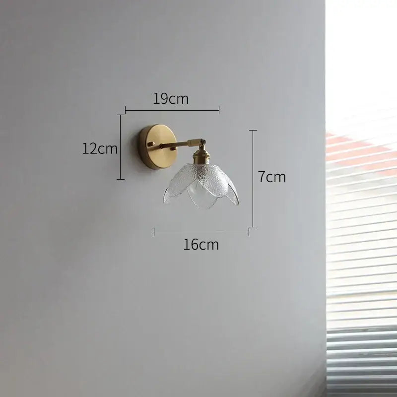 Gray Glass Bathroom Lamp
