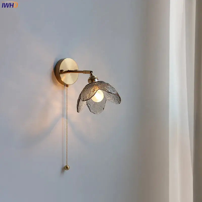 Gray Glass Bathroom Lamp