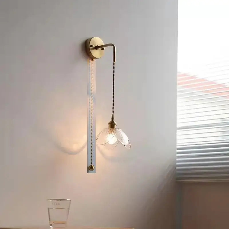 Gray Glass Bathroom Lamp