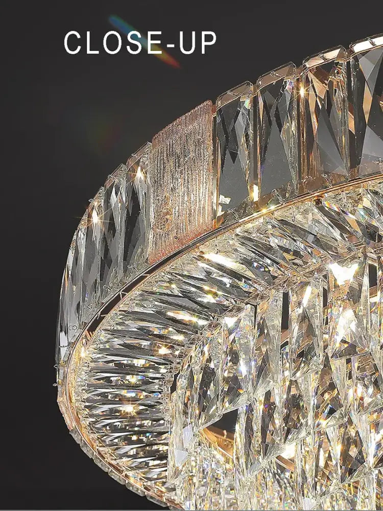 Brass Crystal Ceiling Chandelier