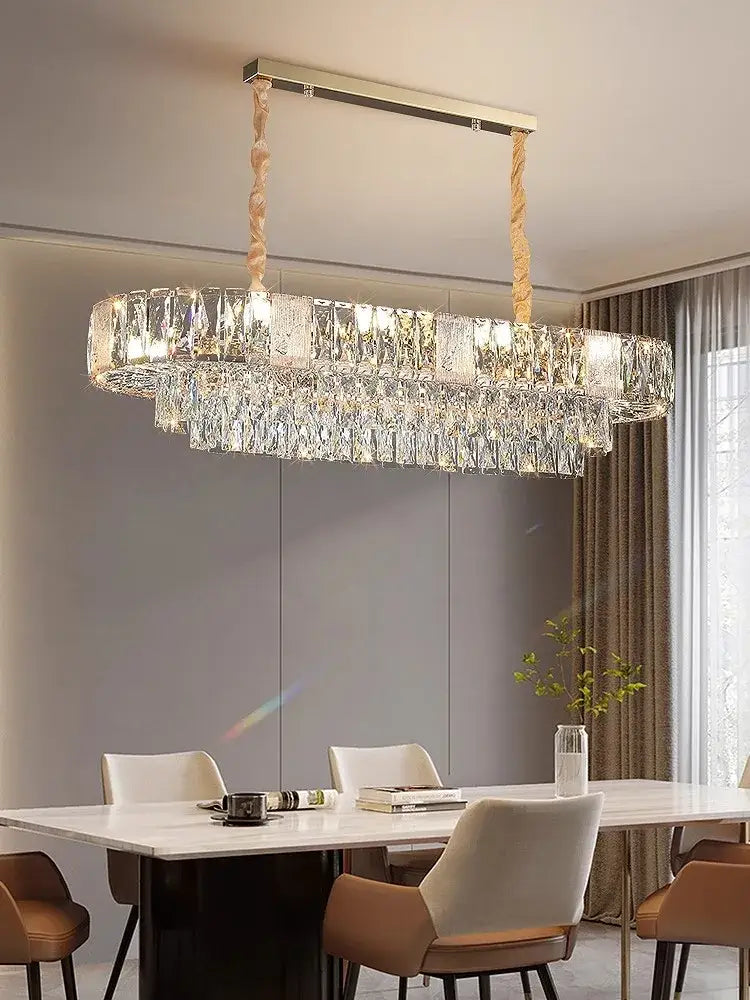 Brass Crystal Ceiling Chandelier