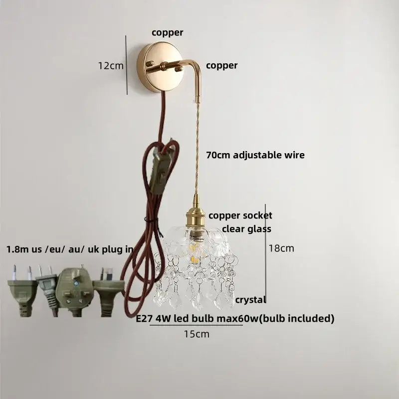 Brass Petal LED Wall Light