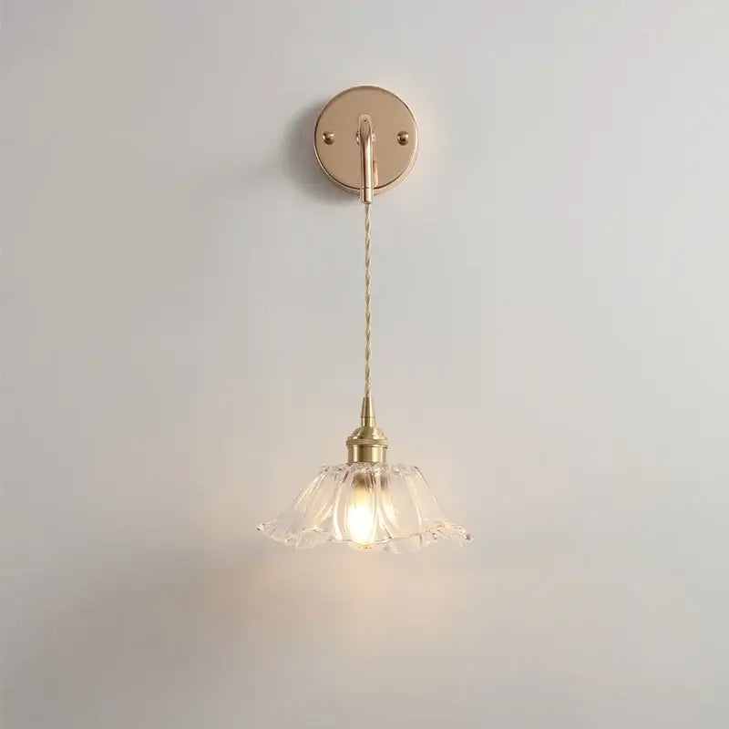 Brass Petal LED Wall Light