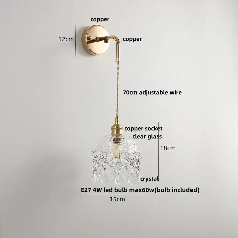 Brass Petal LED Wall Light