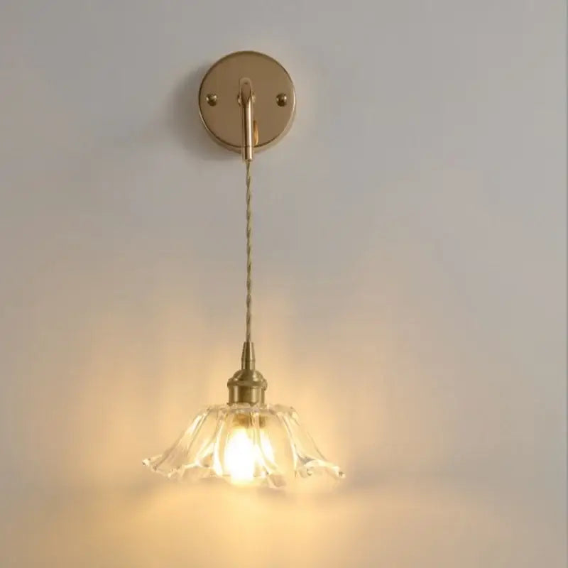 Brass Petal LED Wall Light