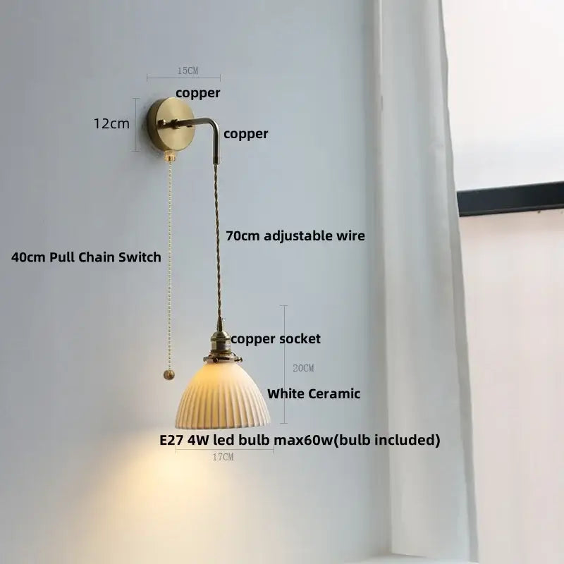 Brass Petal LED Wall Light
