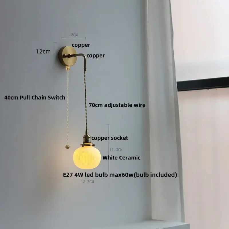 Brass Petal LED Wall Light