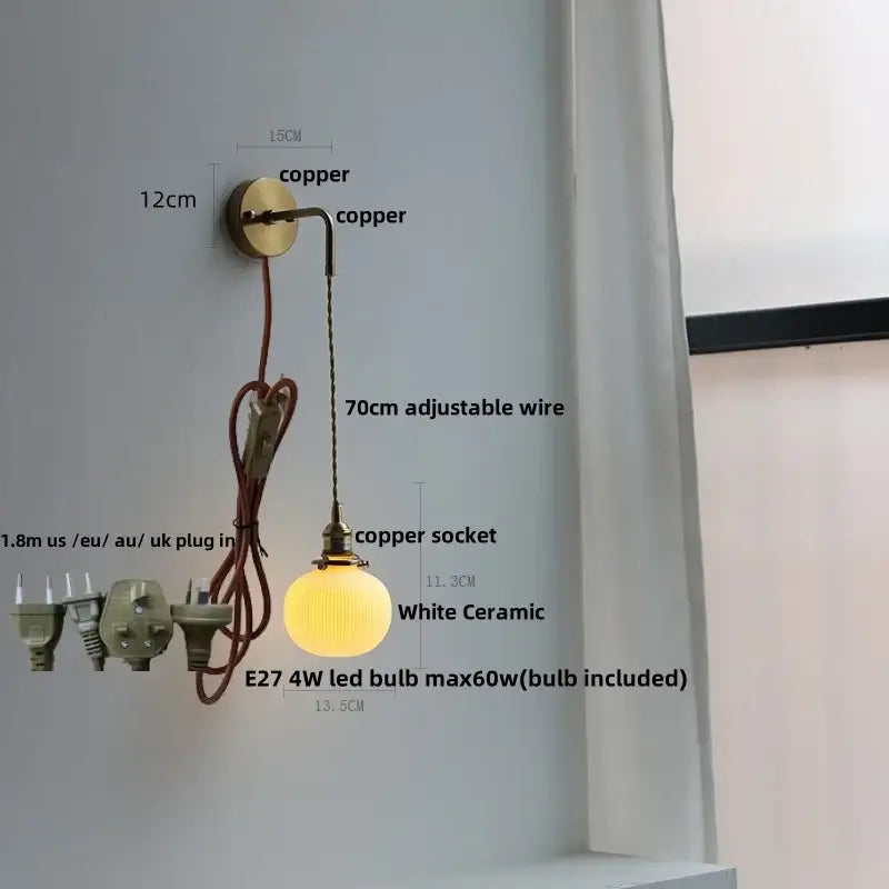 Brass Petal LED Wall Light