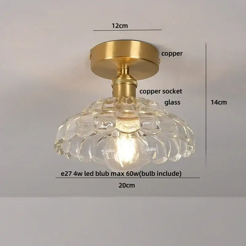 Brass Tiffany Ceiling Light