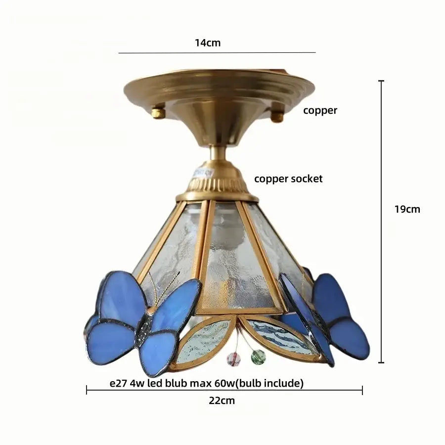 Brass Tiffany Ceiling Light