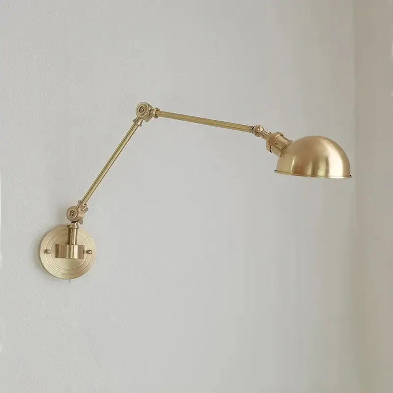Brass Ceramic Wall Sconce with LED Lighting
