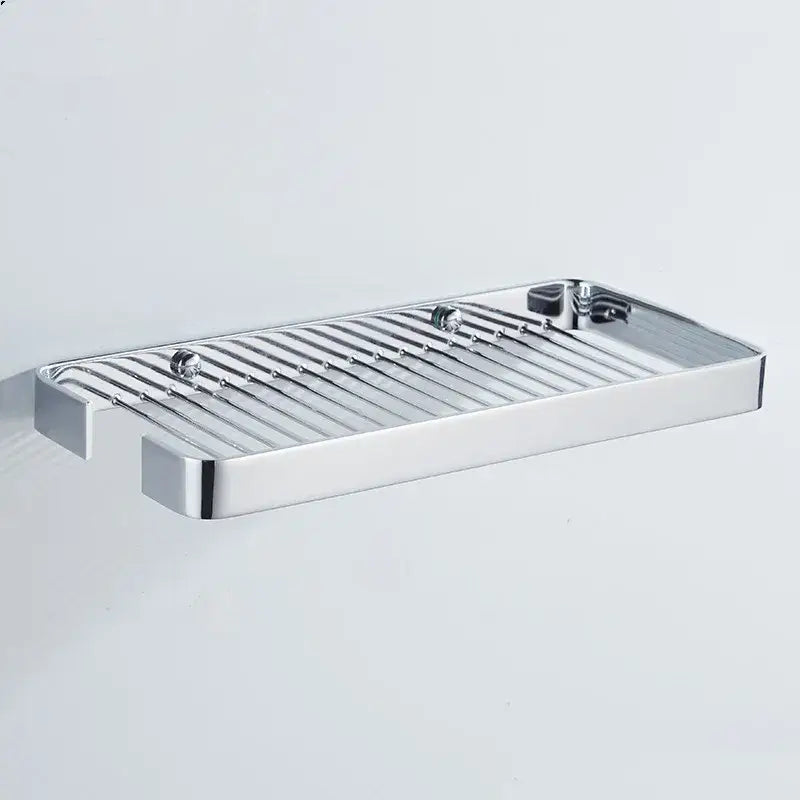 Brass Slatted Shower Rack