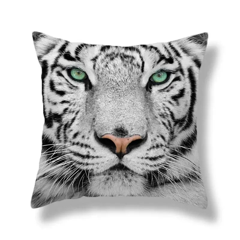 Polyester Tiger Cushion Covers