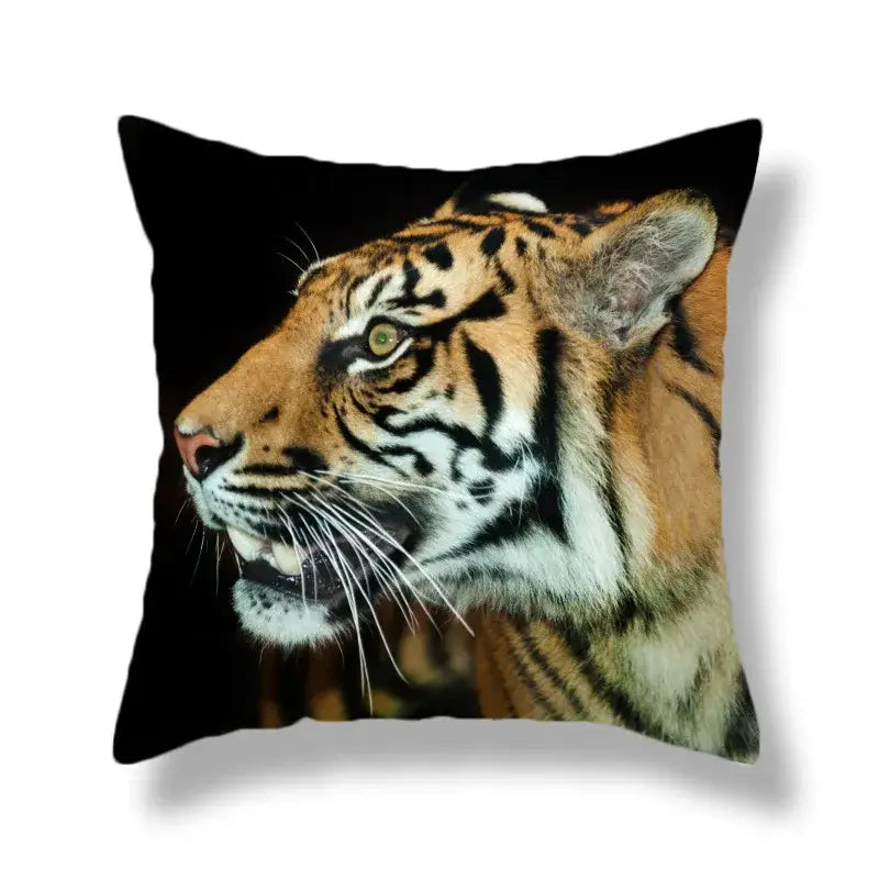 Polyester Tiger Cushion Covers