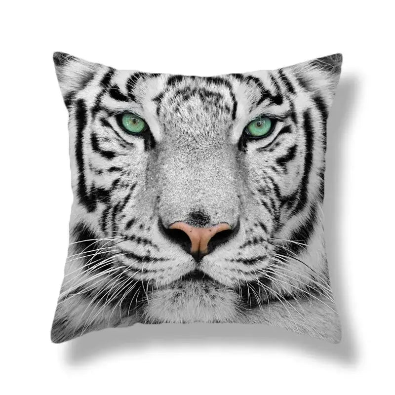 Polyester Tiger Cushion Covers