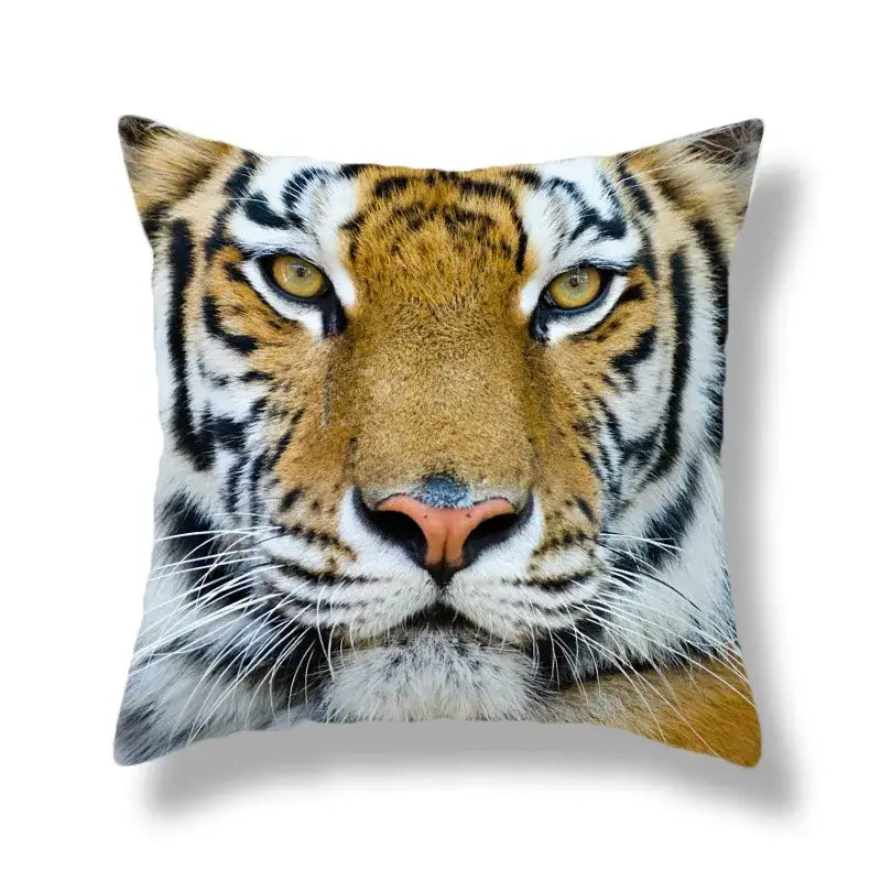 Polyester Tiger Cushion Covers