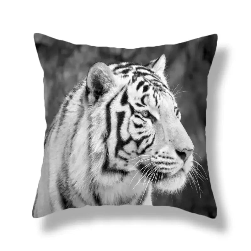 Polyester Tiger Cushion Covers