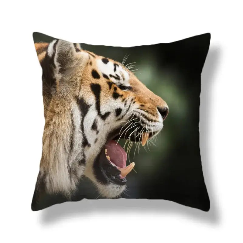 Polyester Tiger Cushion Covers