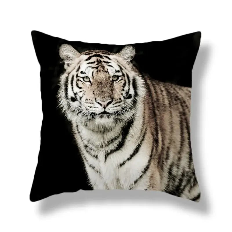 Polyester Tiger Cushion Covers