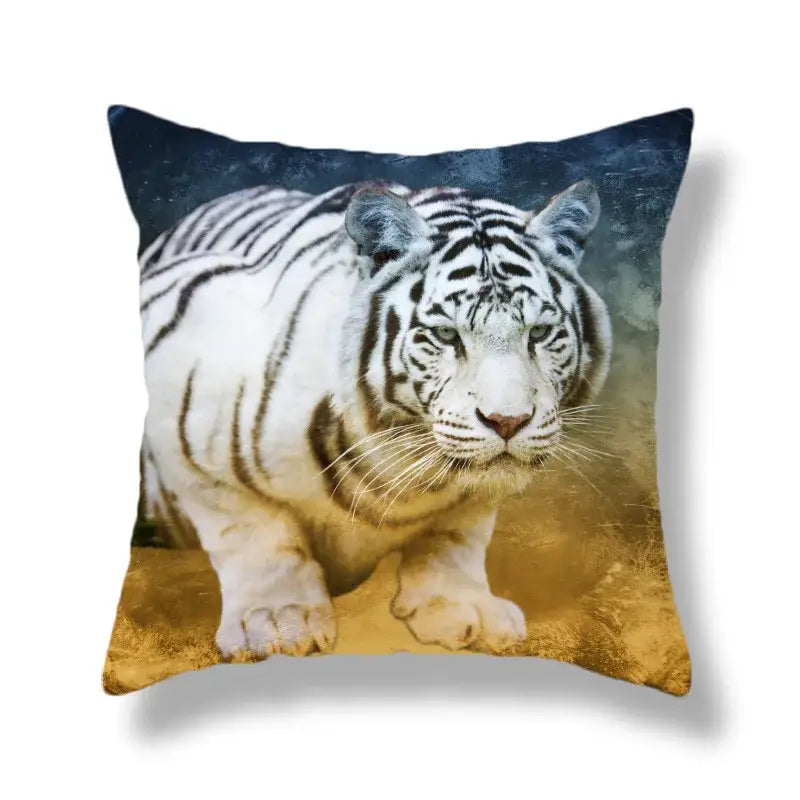Polyester Tiger Cushion Covers