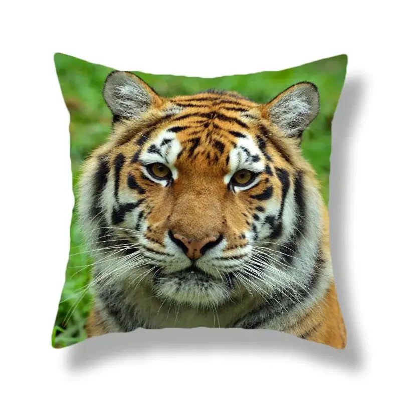 Polyester Tiger Cushion Covers