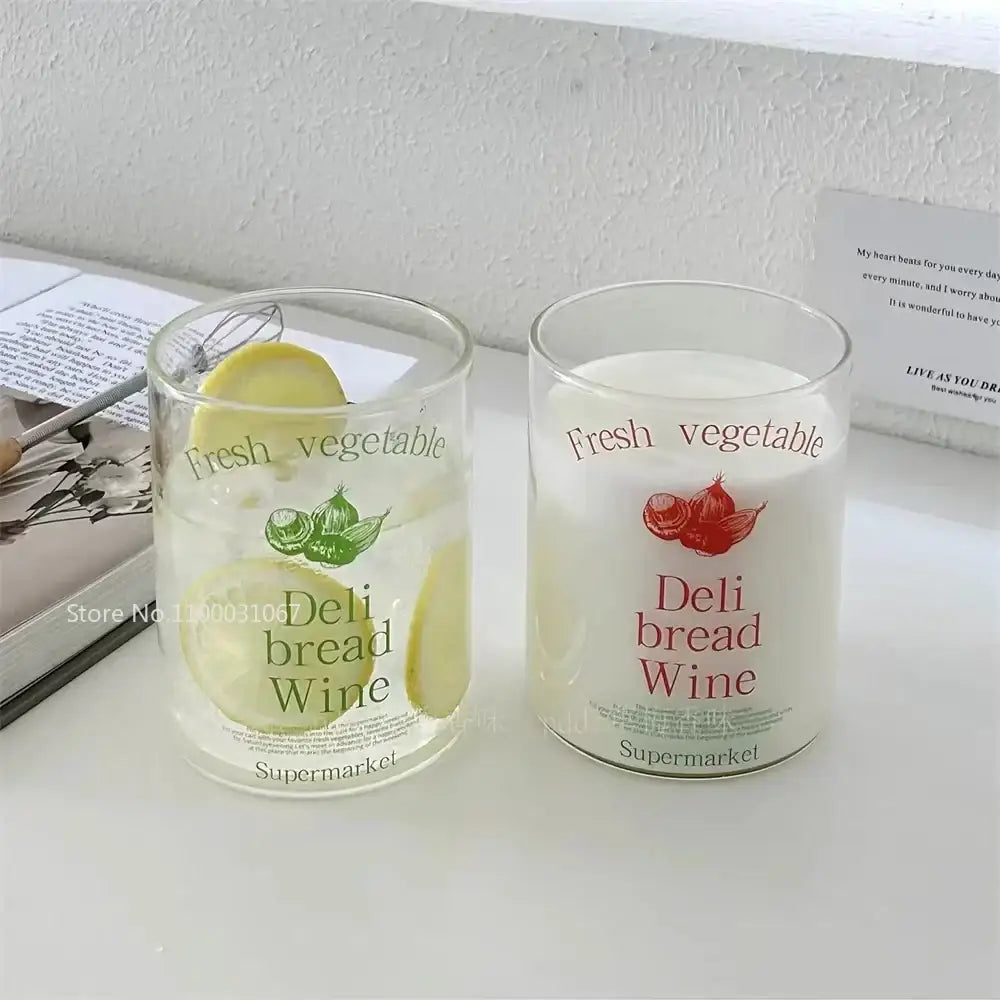 Printed Glass Cheese Mug
