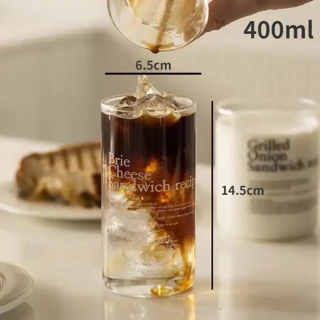 Printed Glass Cheese Mug