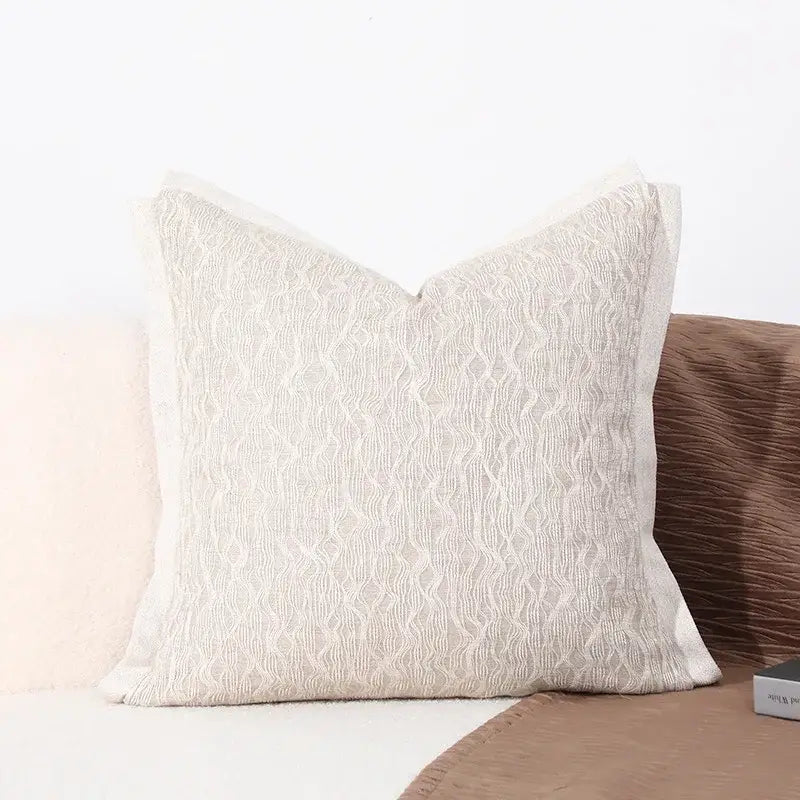 Leather Cross Stitch Cushion