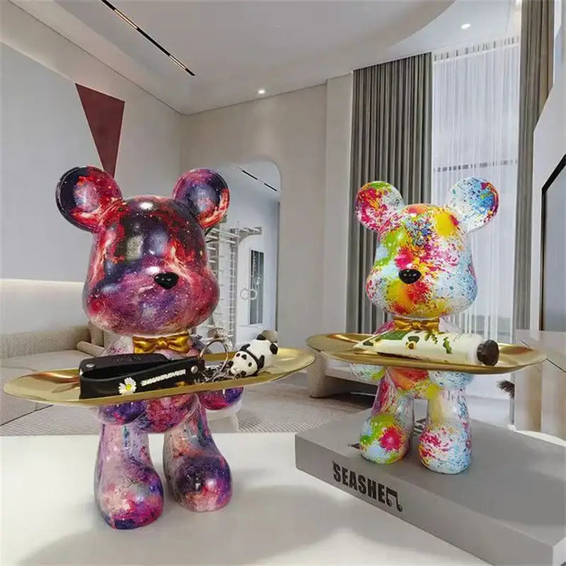Graffiti Bear Key Tray