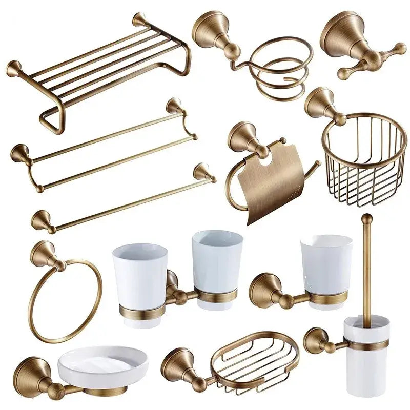 Bronze Ceramic Bathroom Set