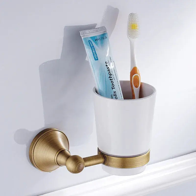 Bronze Ceramic Bathroom Set