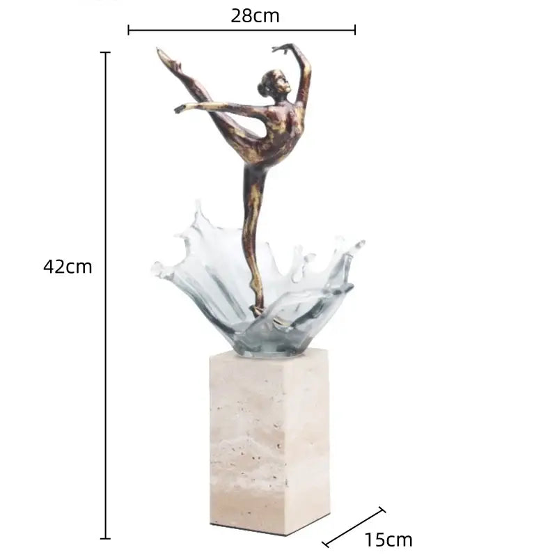 Bronze Ballet Dancer Sculpture
