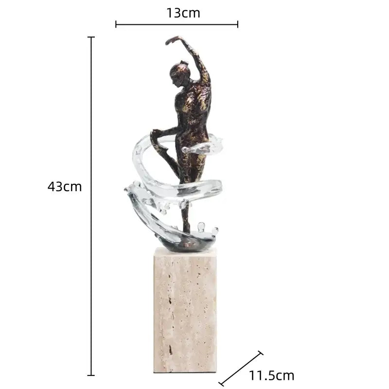 Bronze Ballet Dancer Sculpture