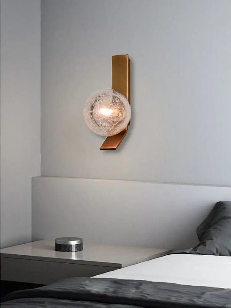 Bronze Bubble Glass Sconce