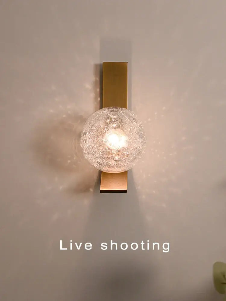 Bronze Bubble Glass Sconce