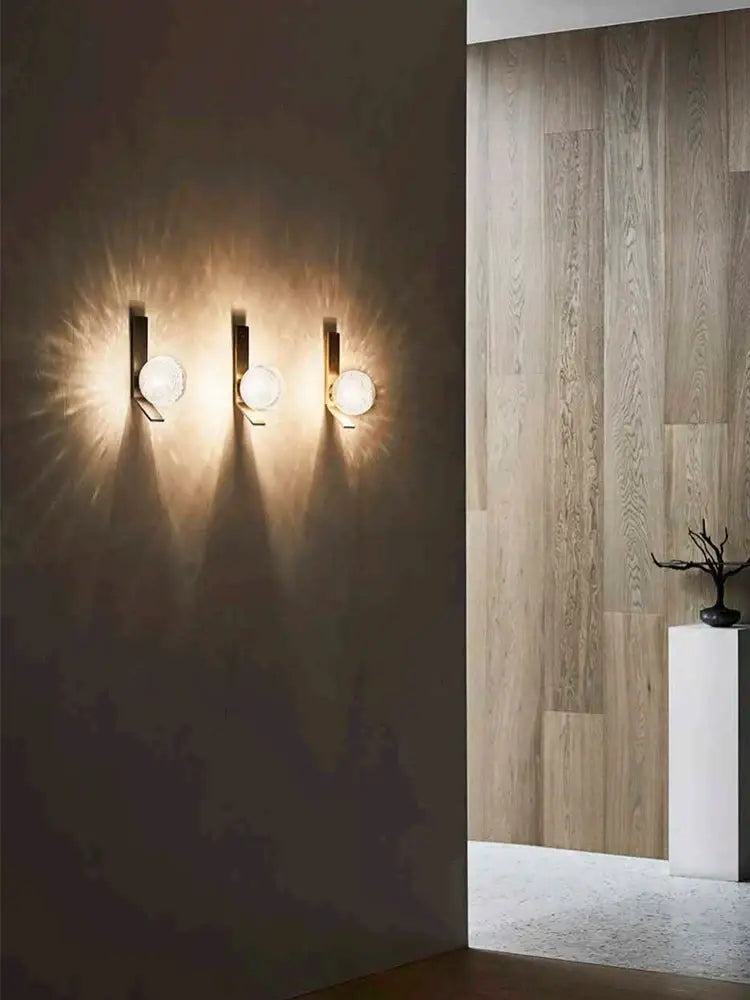 Bronze Bubble Glass Sconce