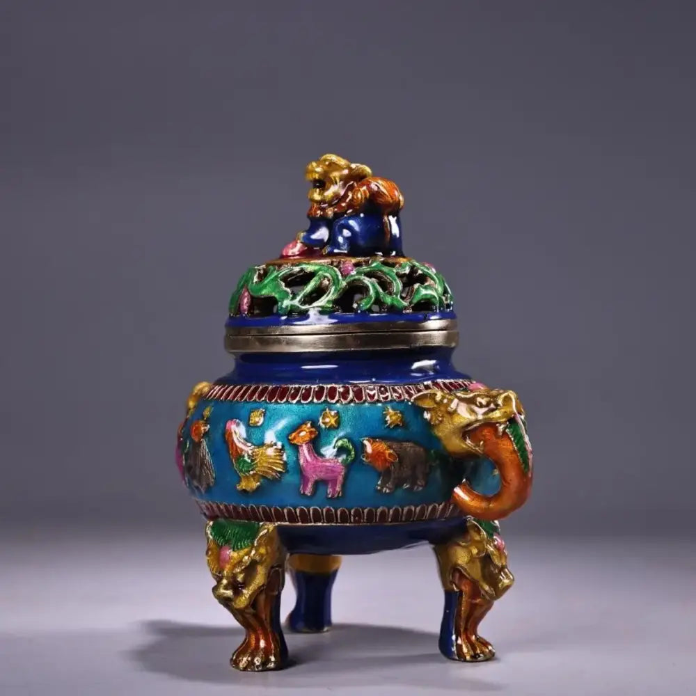 Bronze Cloisonne Incense Burner