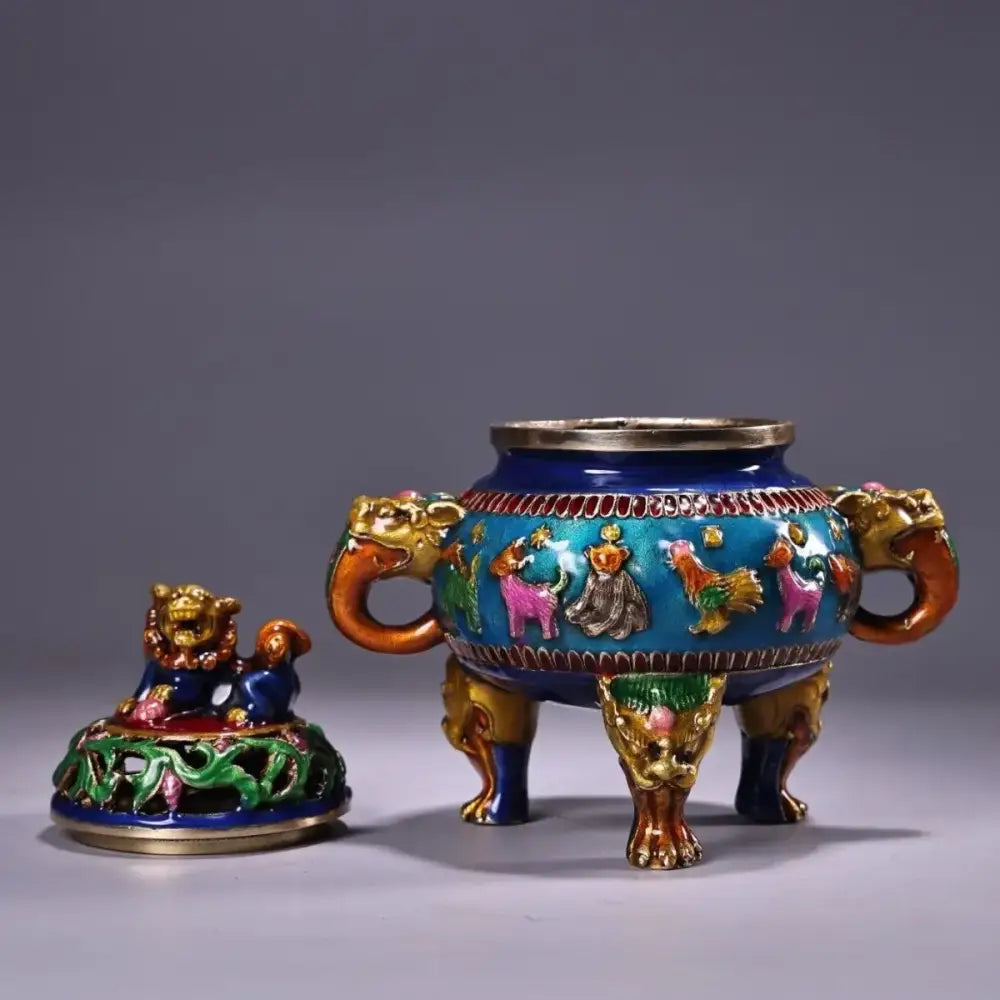 Bronze Cloisonne Incense Burner