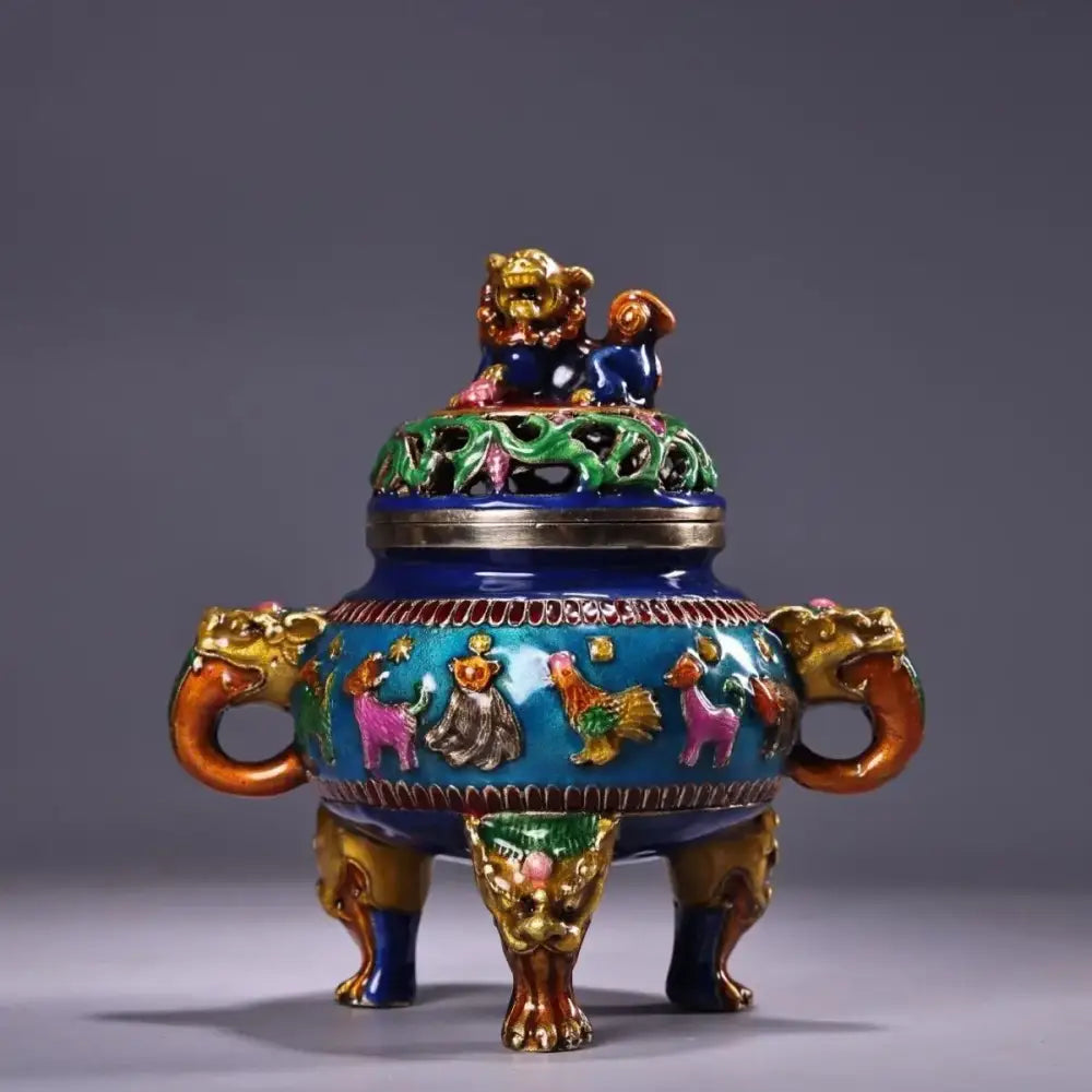 Bronze Cloisonne Incense Burner