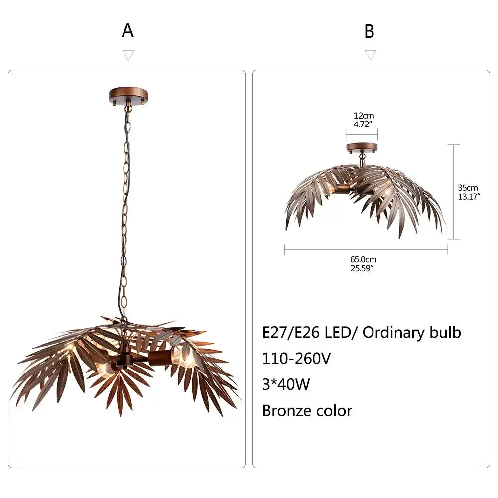 Bronze Coconut Pendant Lamp